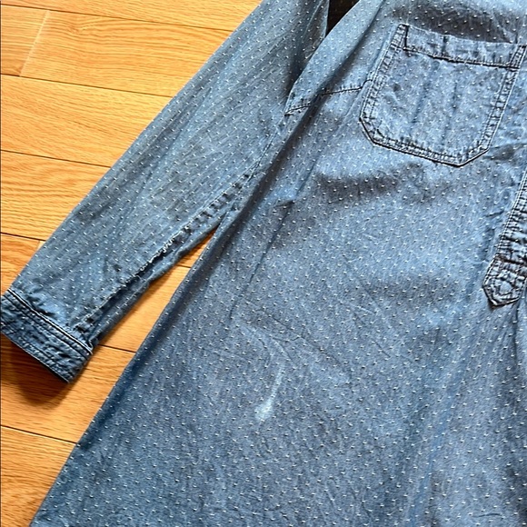 Max Studio Blue Denim Shirt Dress - Picture 2 of 8